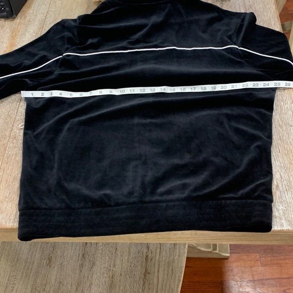 Fila Black  velvet running suit White Zip-Up Jacket - Picture 3 of 4
